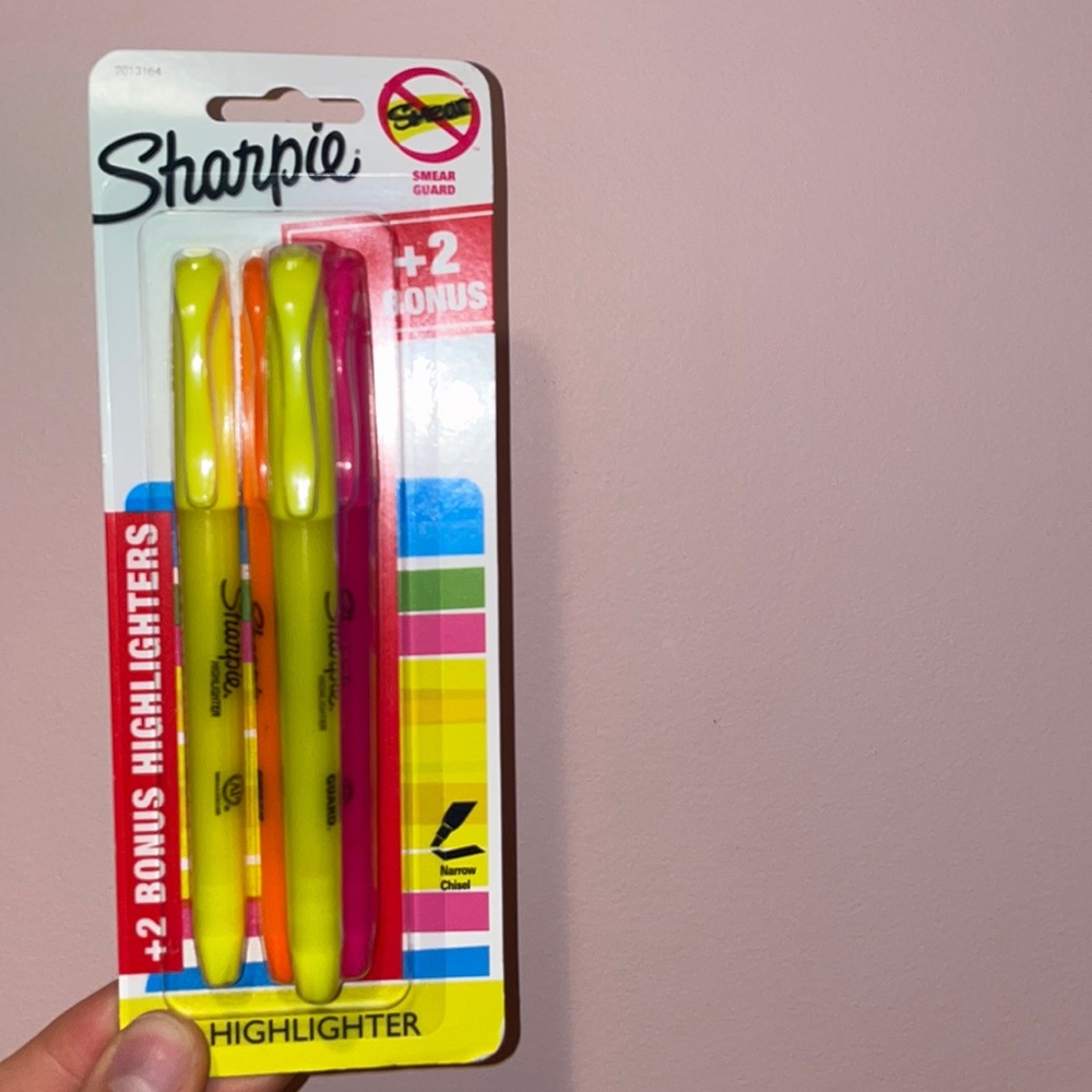 Sharpie highlighters
